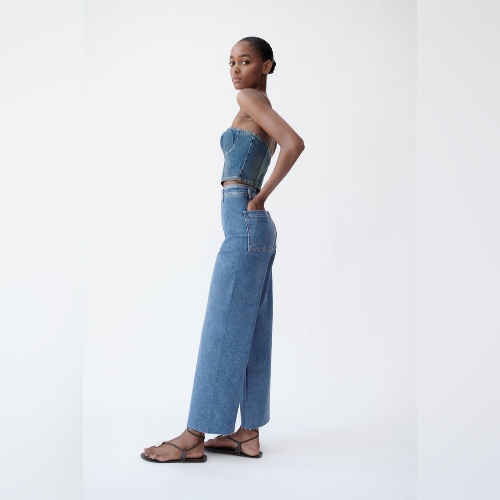 ZARA // The Marine Straight in medium blue - Picture 3 of 6